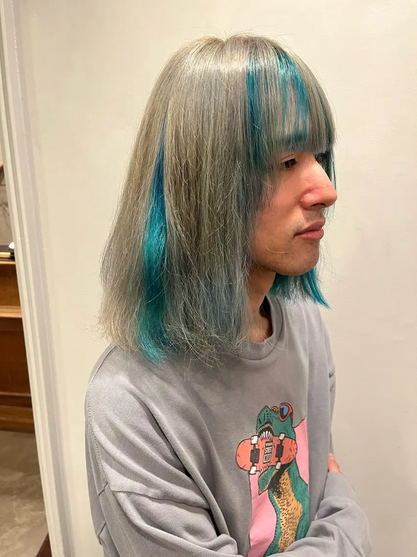 ロング カラー メンズ COME HAIR カイのヘアスタイル