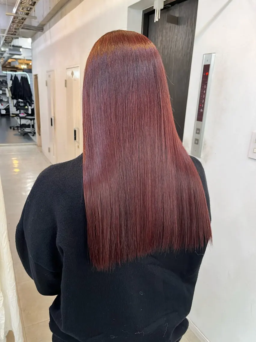 セミロング カラー ブリーチ ダブルカラー ブリーチなしカラー ヘアカラー トリートメント ブリーチ有無Wカラー メンズパーマ大成のヘアスタイル