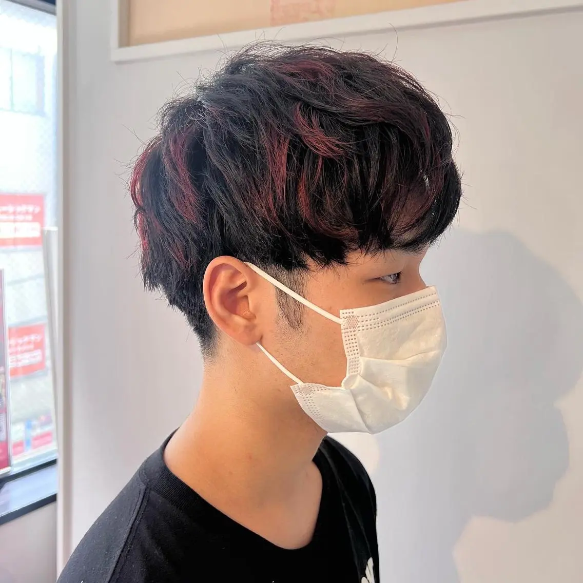 ショート カラー メンズ メンズハイライト メンズメッシュ ハイライトカラー メッシュ ハイライト 🤍中野 レオ🤍のヘアスタイル