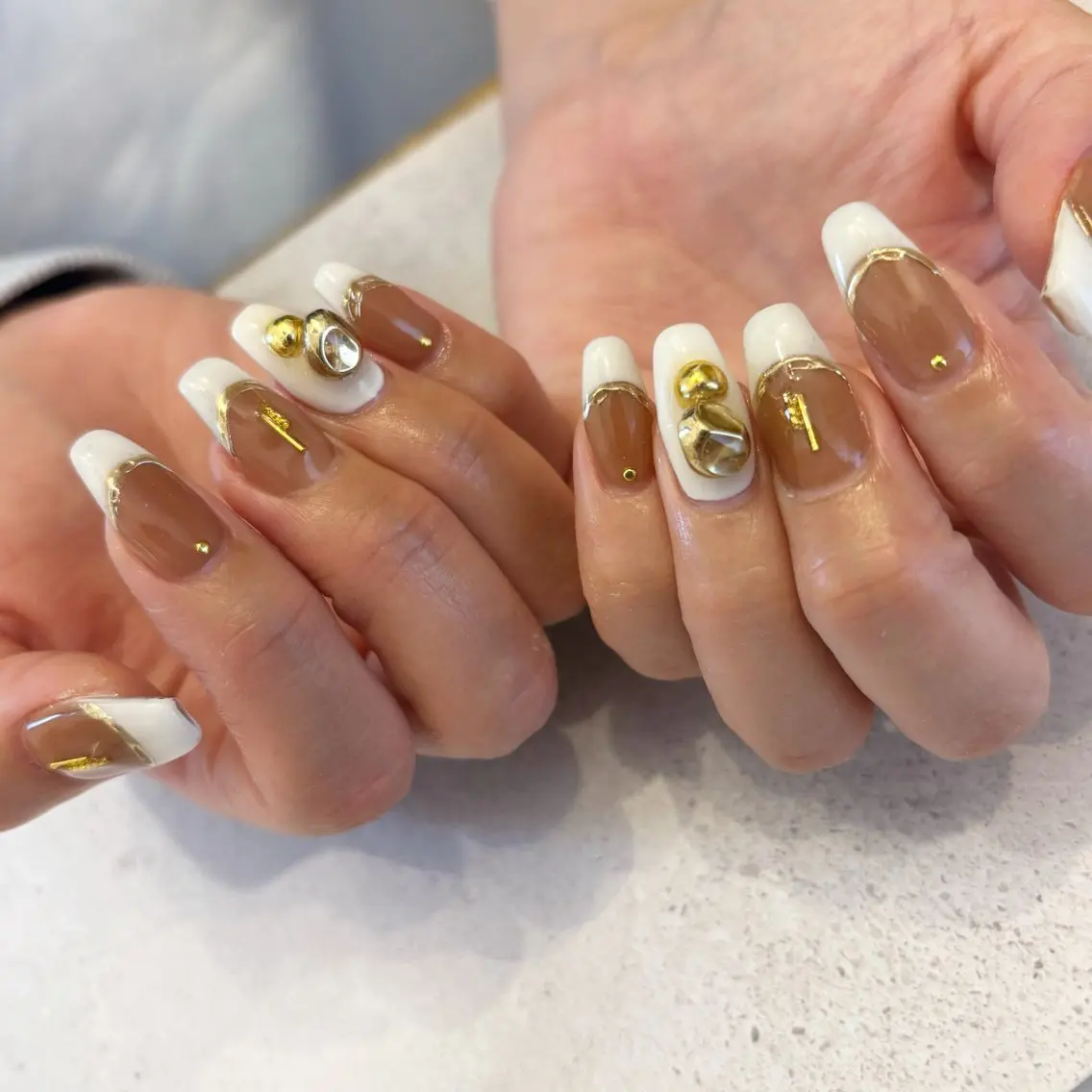ネイル ハンドネイル Sea  nail by emaのネイルデザイン