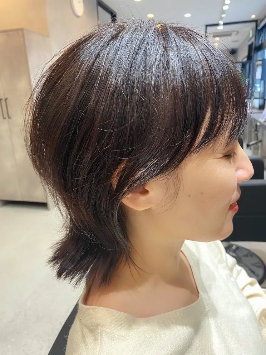 ショート くびれヘア 外ハネヘア 大林　恵理 【Agu 屋島】のヘアスタイル