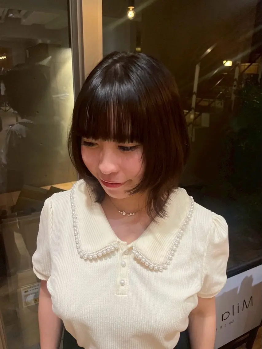 セミロング カラー カット ヘアカラー トリートメント レイヤー/縮毛矯正 🪄chihiroのヘアスタイル