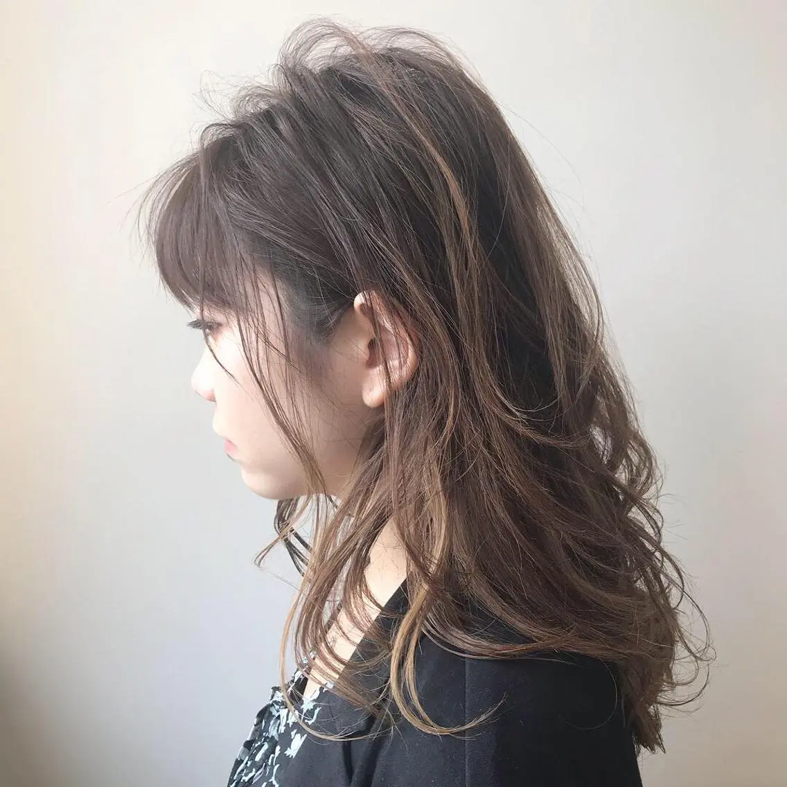 ロング カラー カット ヘアカラー トリートメント Lien 深井店のヘアスタイル
