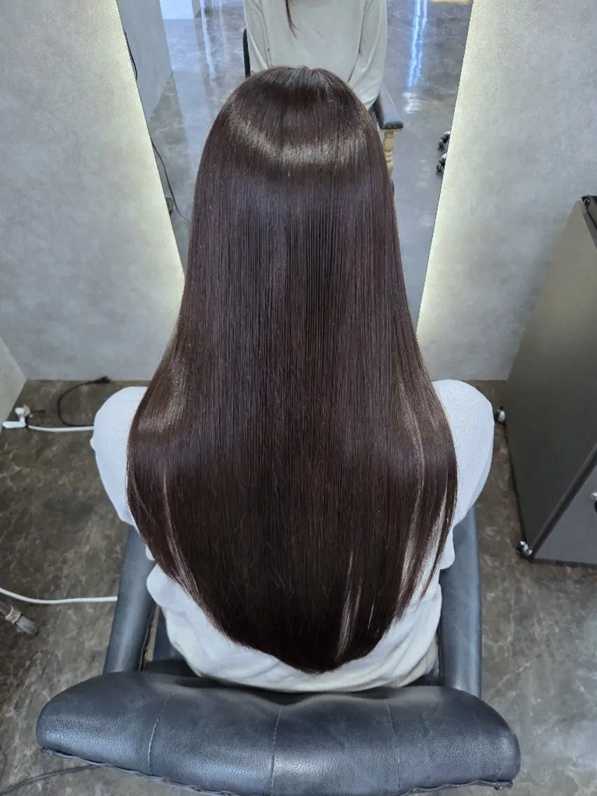 ロング カット ヘアカラー トリートメント こにしめぐみ/城東区 蒲生/髪質改善/スパのヘアスタイル