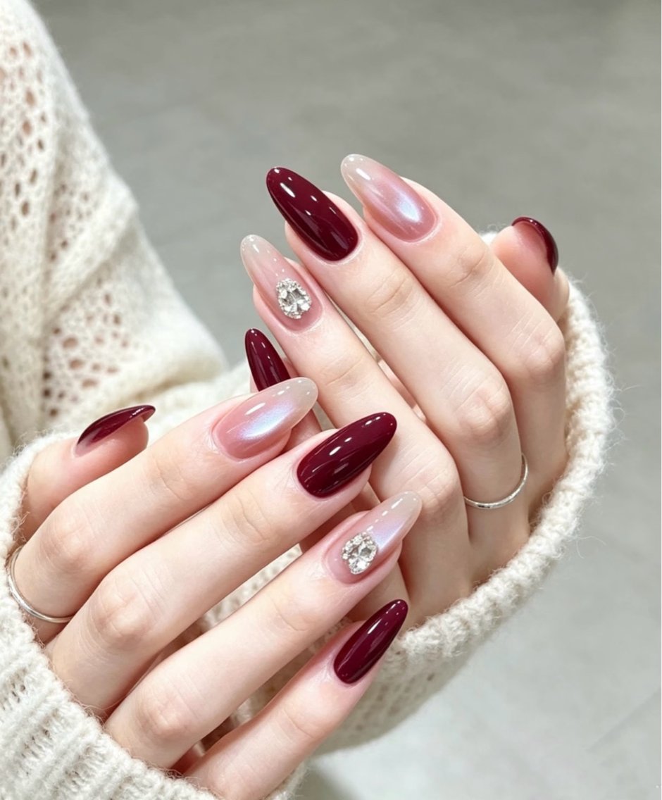 ネイル ハンドネイル H3 Nail Tsuki🦋💙のネイルデザイン