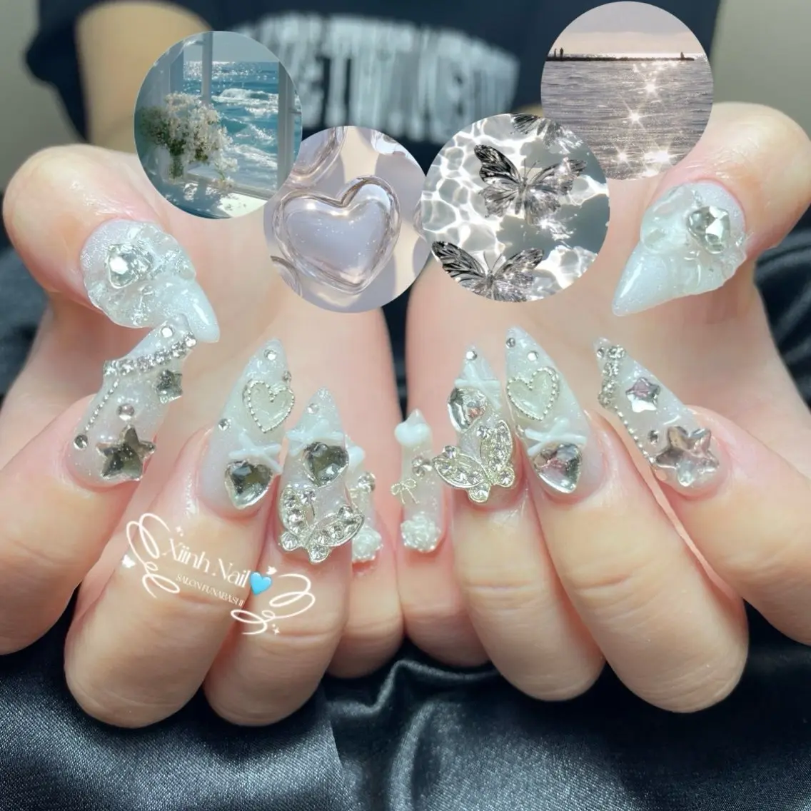 ネイル チークネイル 桜ネイル 長さ出し フットネイル ジェルネイル ハンドネイル XIINH NAIL SALONのネイルデザイン