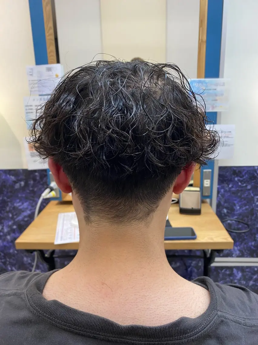 パーマ メンズ メンズパーマ 波巻きパーマ 💎長谷川 優羽💎のヘアスタイル