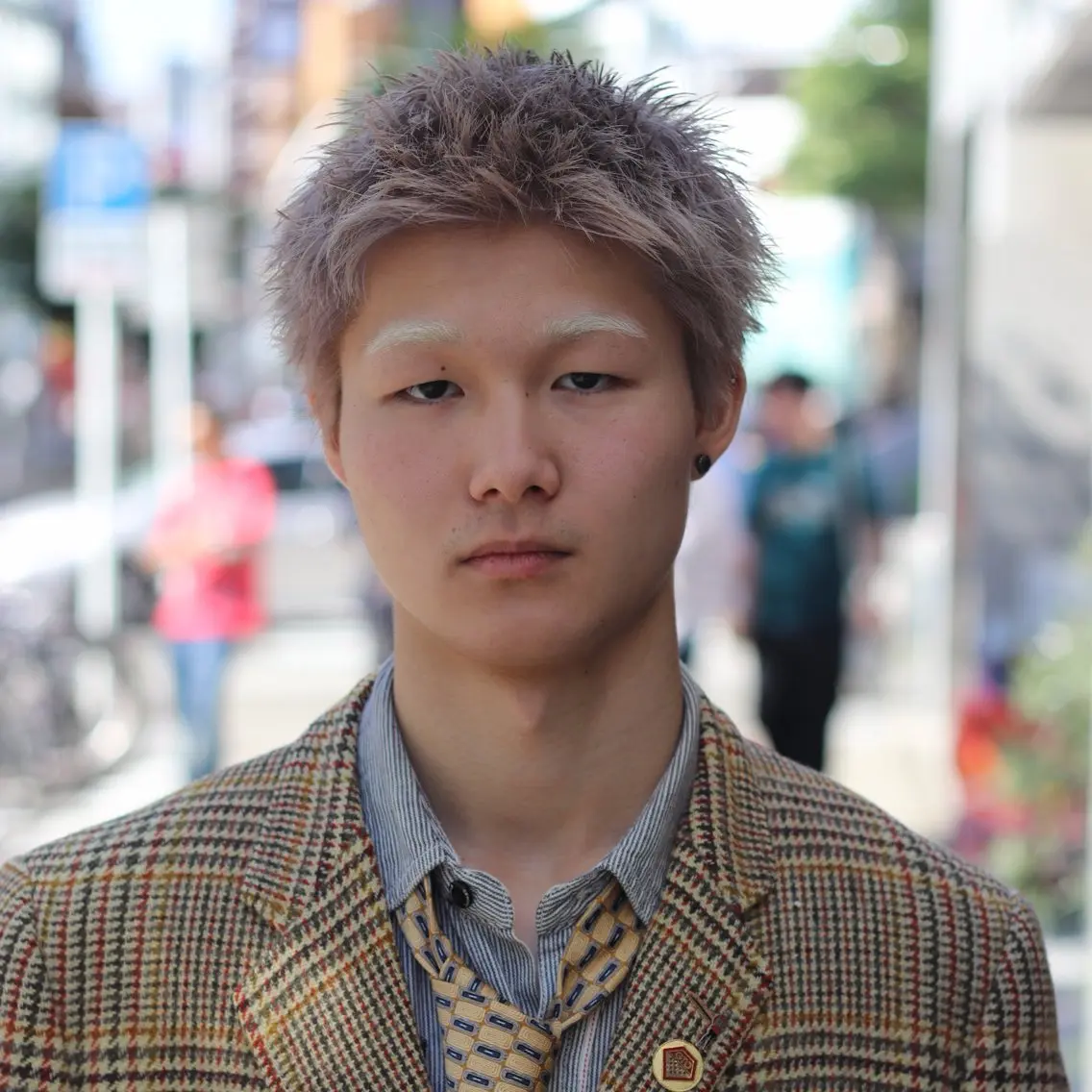 ショート カラー メンズ メンズハイトーン メンズショート ベージュカラー ハイトーンカラー ハイトーンベージュ カット ヘアカラー joh/メンズ/ ブリーチ/矢場町のヘアスタイル