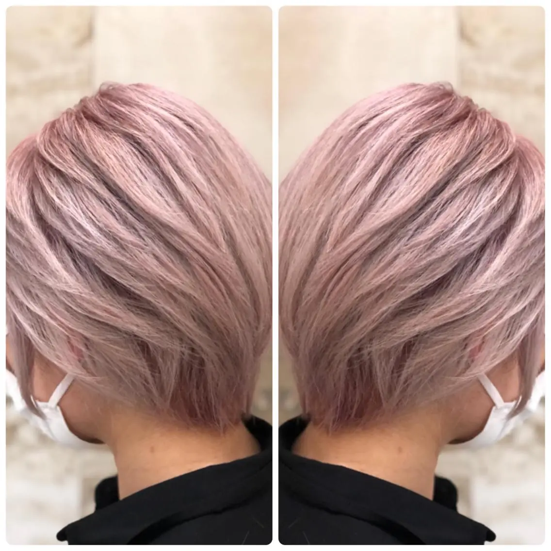 ショート カラー ピンクカラー ヘアカラー トリートメント 小山内 龍一郎 店長のヘアスタイル