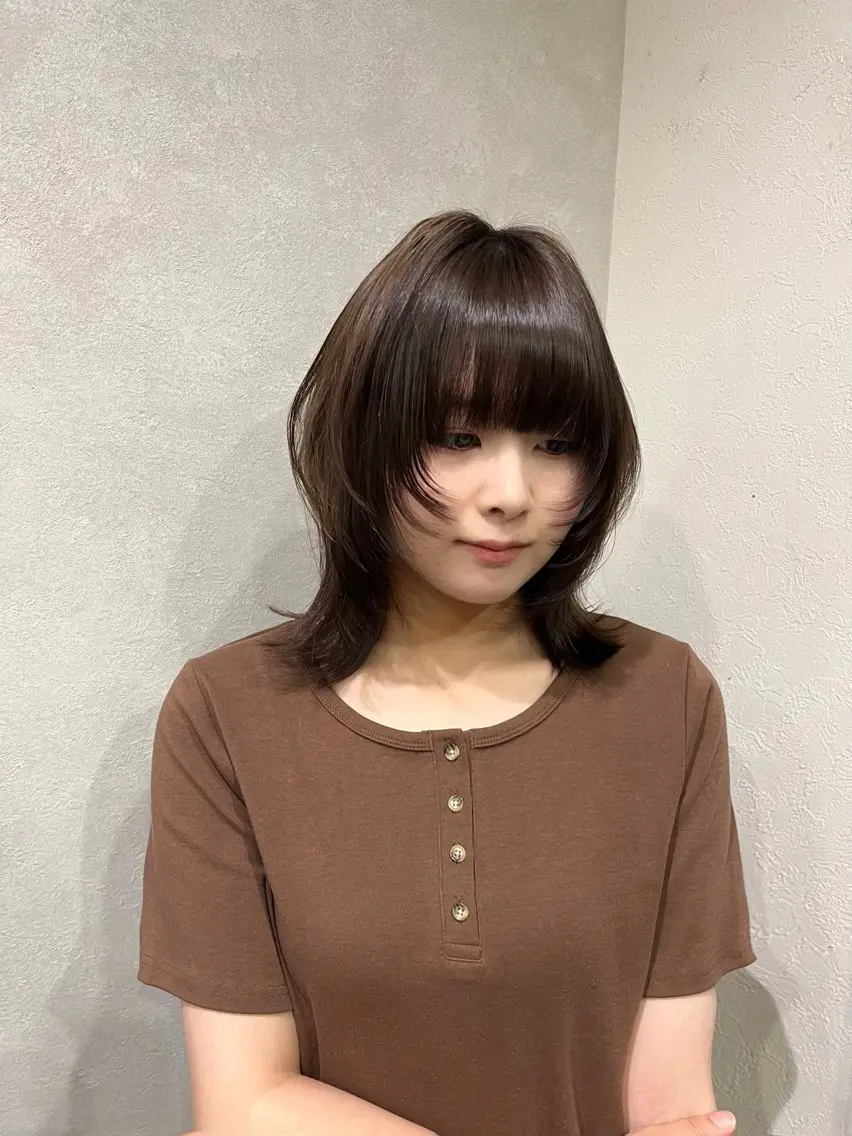 ミディアム カット 西林 玲那/ヘアセットのヘアスタイル