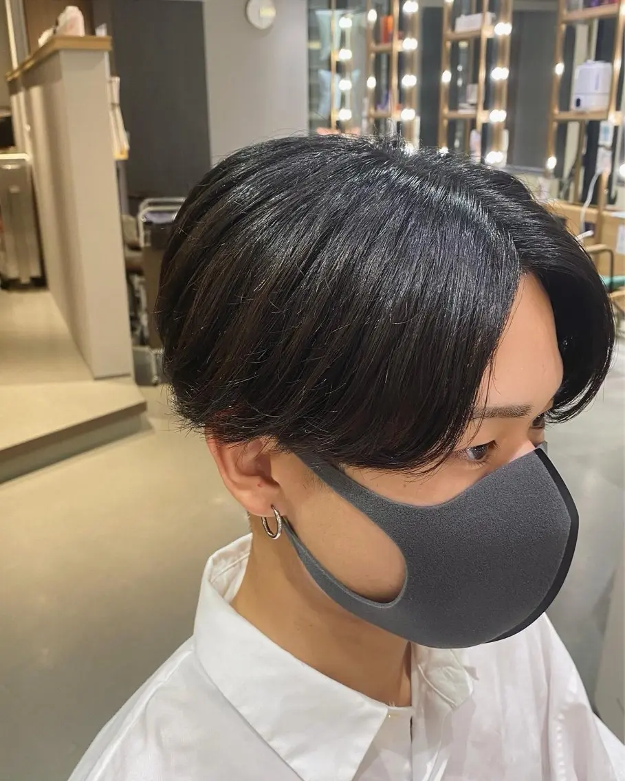 ショート パーマ メンズ カット パーマ 梅田茶屋町メンズ 専門美容師 山元一平のヘアスタイル