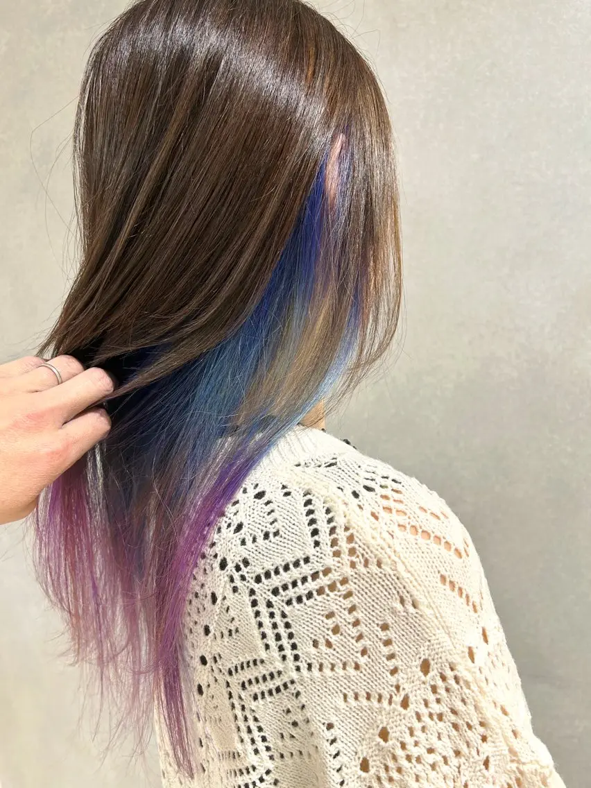 セミロング カット ヘアカラー 山田 守のヘアスタイル