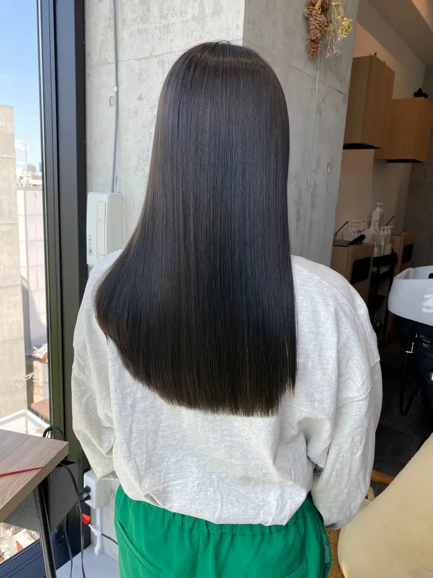 ロング 伸ばしかけ 髪質改善 縮毛矯正 ショート職人 美容師【KENTA】のヘアスタイル
