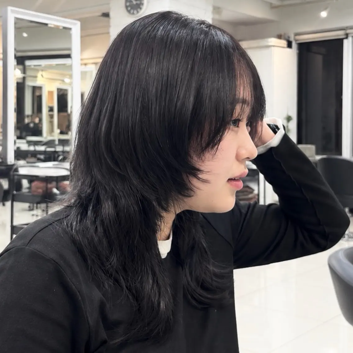 ロング カット 【くびれウルフ/ レイヤー】🖤ゆまののヘアスタイル