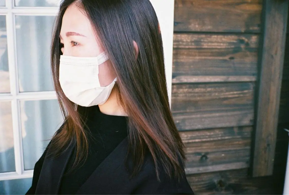 セミロング カラー カット ヘアカラー 足立 悠輔のヘアスタイル