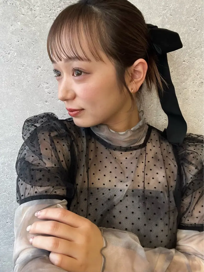 ヘアアレンジ 似合わせカラー☘️ akariのヘアスタイル