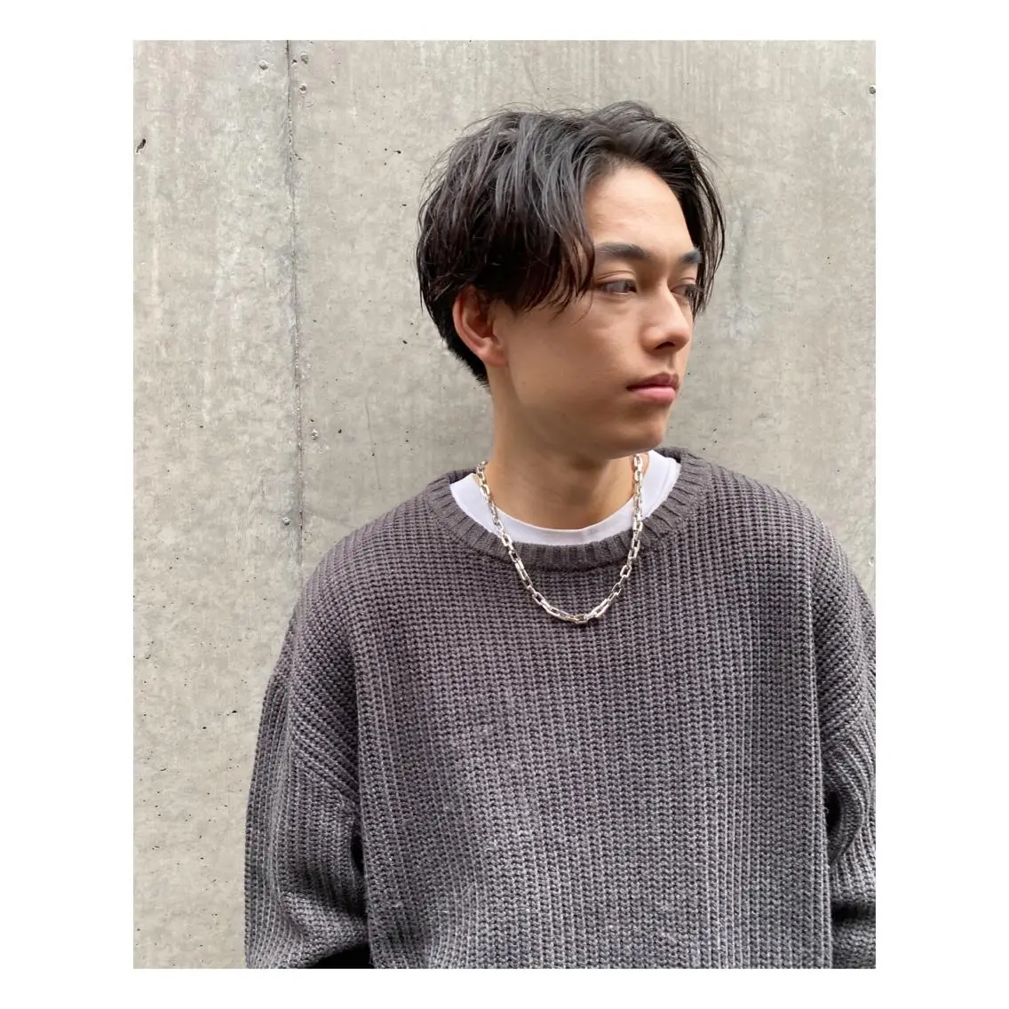 パーマ メンズ カット パーマ 菊池大一 溝の口パーマのヘアスタイル
