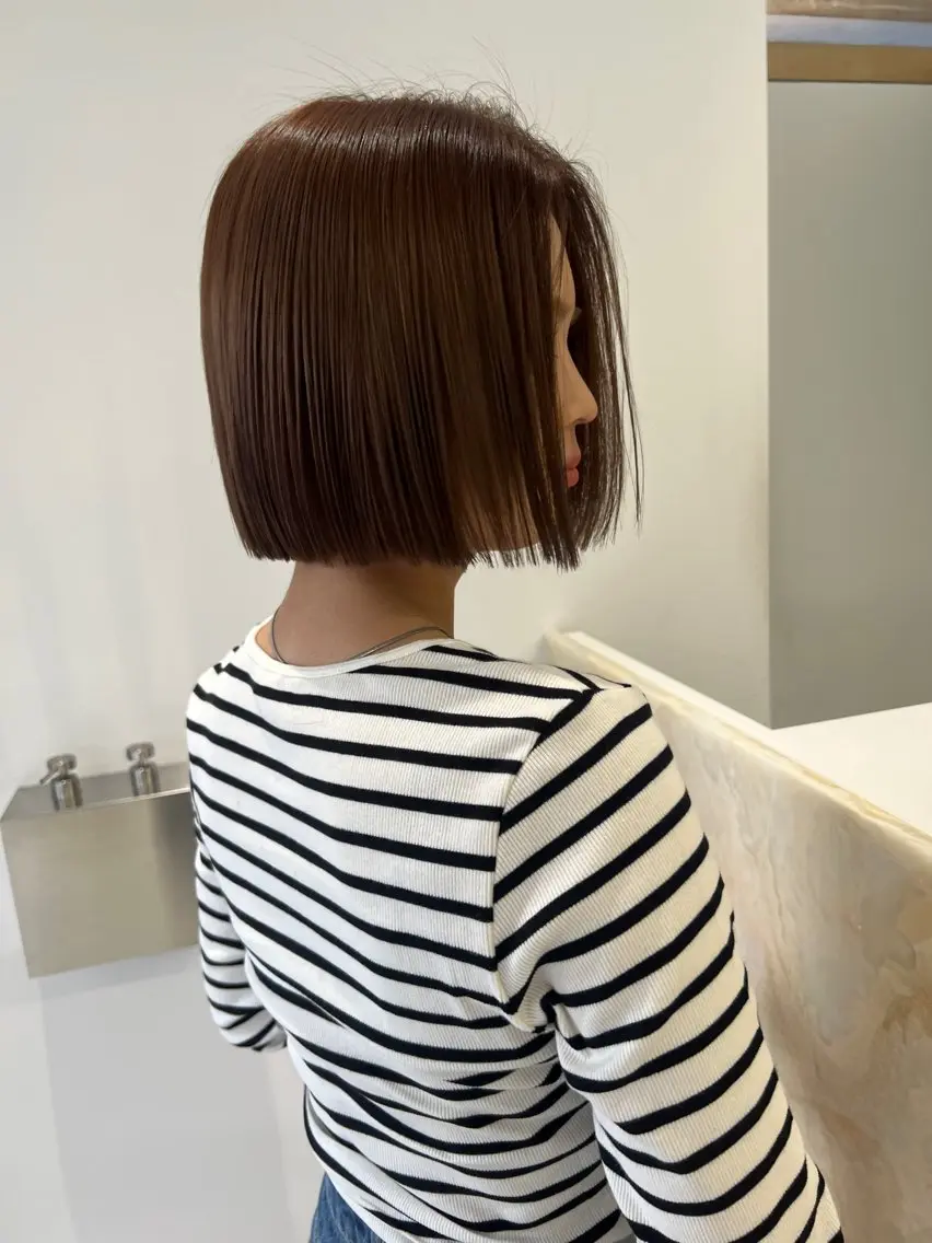 ミディアム カラー カット トリートメント ブリーチなしカラー/ レイヤー/ASARIのヘアスタイル