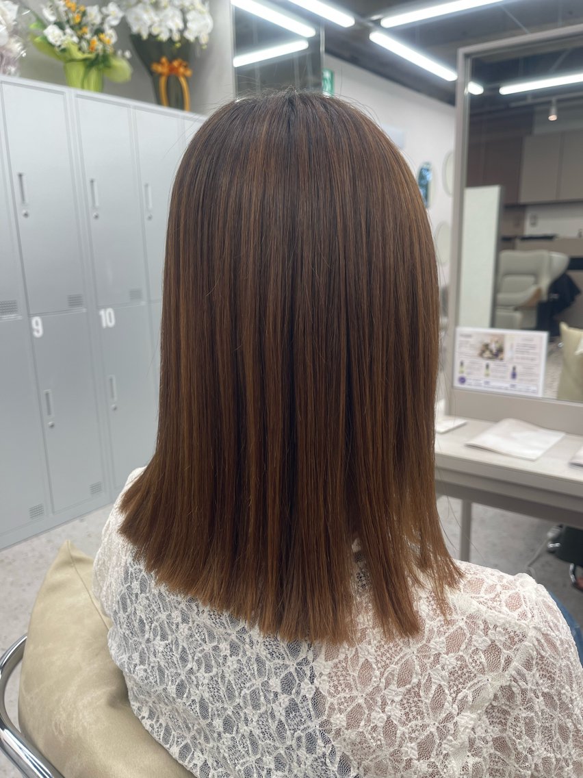 ミディアム カラー ベージュカラー ブラウンカラー 透明感カラー ミルクティーブラウン COCO reiのヘアスタイル