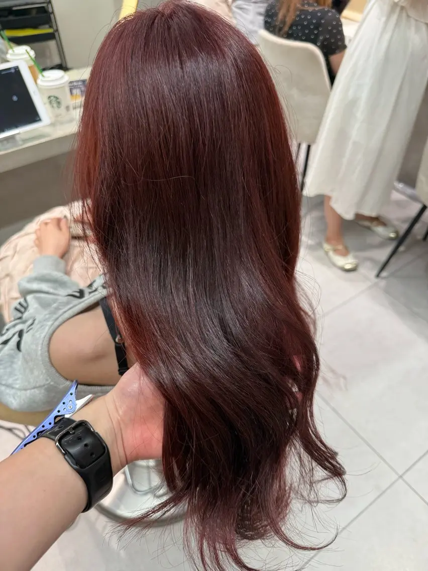 セミロング カラー ヘアカラー shion 透明感カラーのヘアスタイル