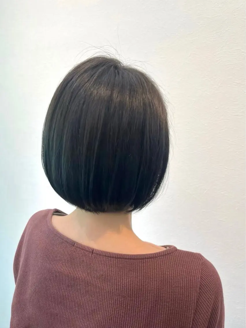 ショート ボブ カット ヘアカラー トリートメント 2ヵ月先までまとまる レイヤー🫧若葉🪞のヘアスタイル