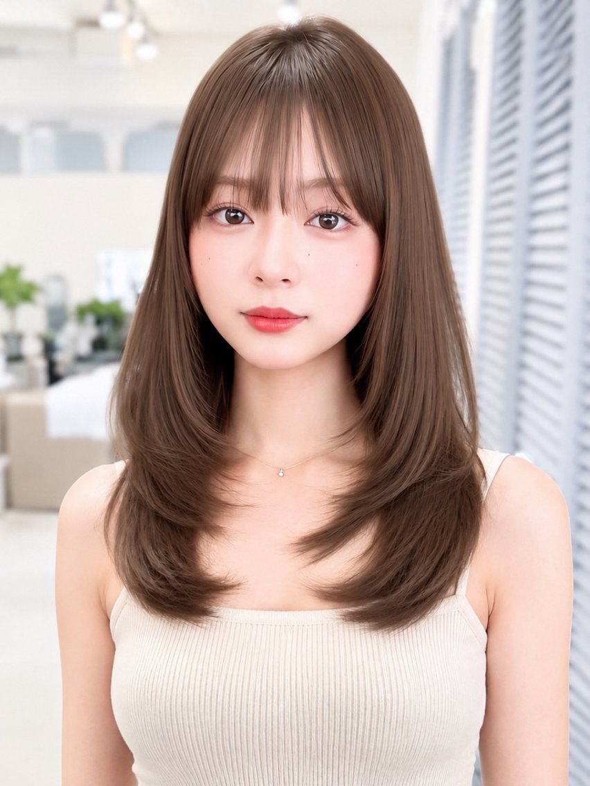 セミロング 🤎レイヤー艶カラー /AYAME🤎のヘアスタイル
