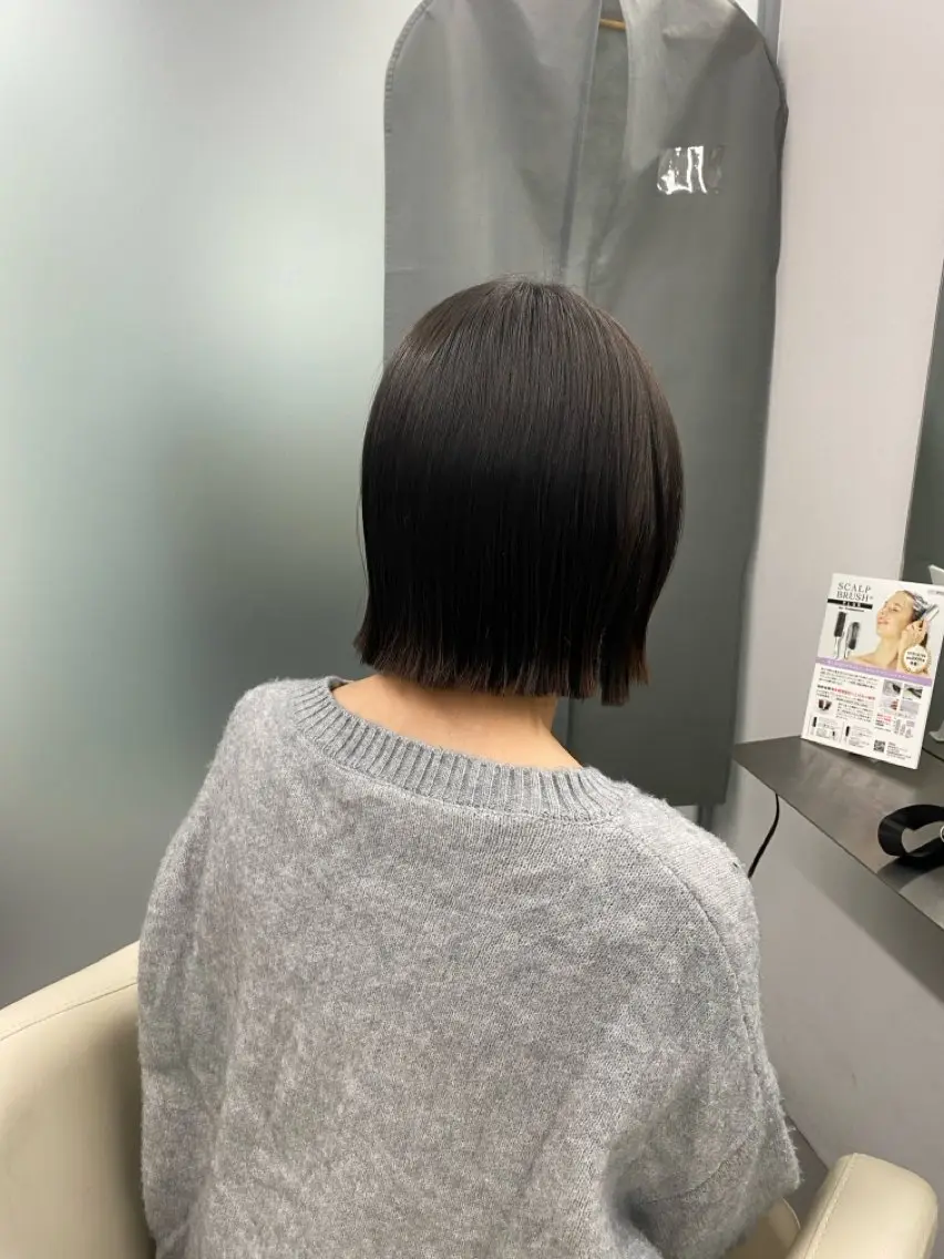 ショート ボブ 韓国風ヘア 外ハネヘア 江坂トレンド韓国風 髪質改善shinoのヘアスタイル