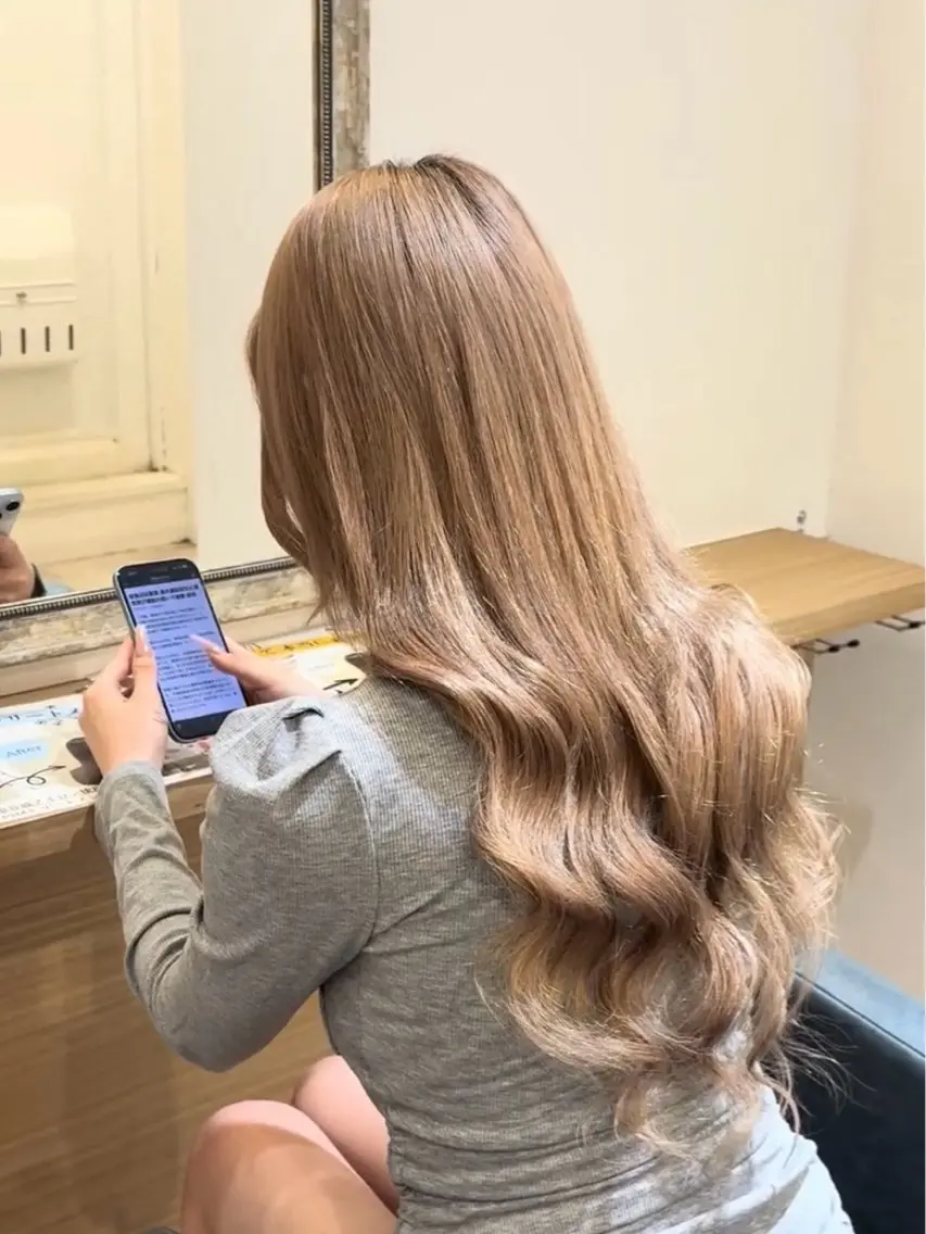 ロング エクステ 髪質改善 エクステ マテリアル 中央駅店のヘアスタイル