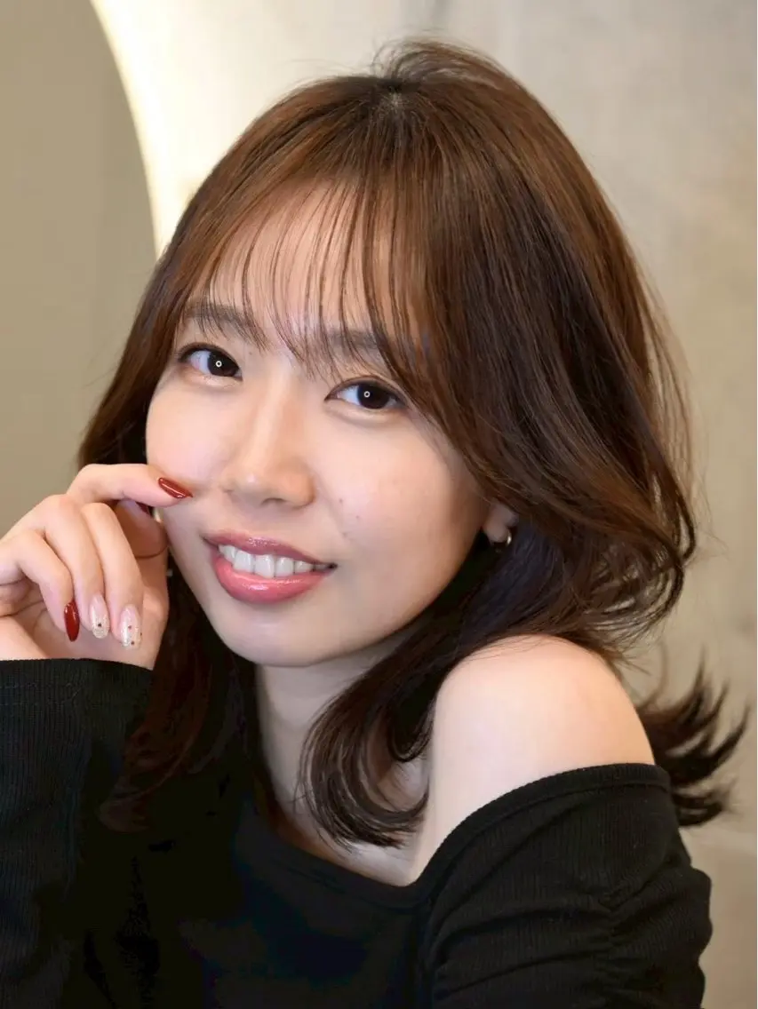 ミディアム カラー カラーモデル あやか🎀💕のヘアスタイル