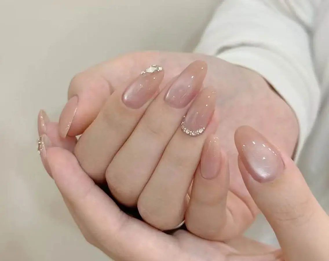 ☆長さだし込み☆肌馴染みの良いうるぅとガラスマグネット🧲ストーン2本付き🉐 新人スピードアップ＊口コミ記入禁止🆖の写真