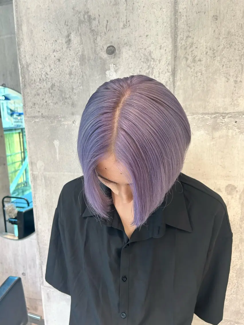 カラー メンズ 【ピンク/ラベンダー 】mao🐩💜のヘアスタイル
