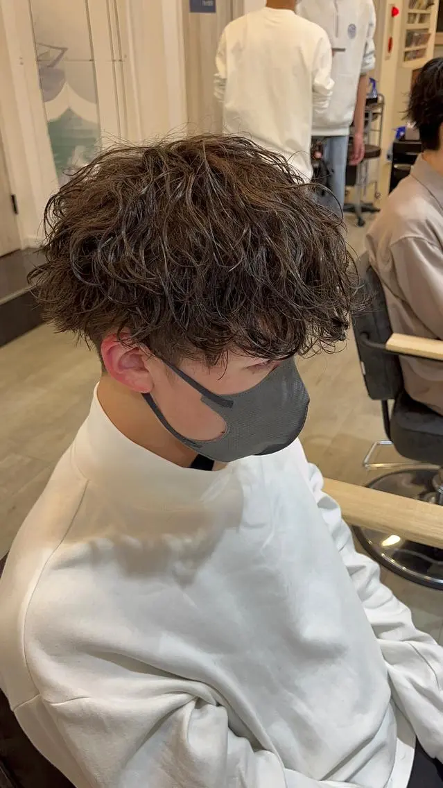 【モデルレッスン】【メンズ限定】カット＋波巻きパーマの写真