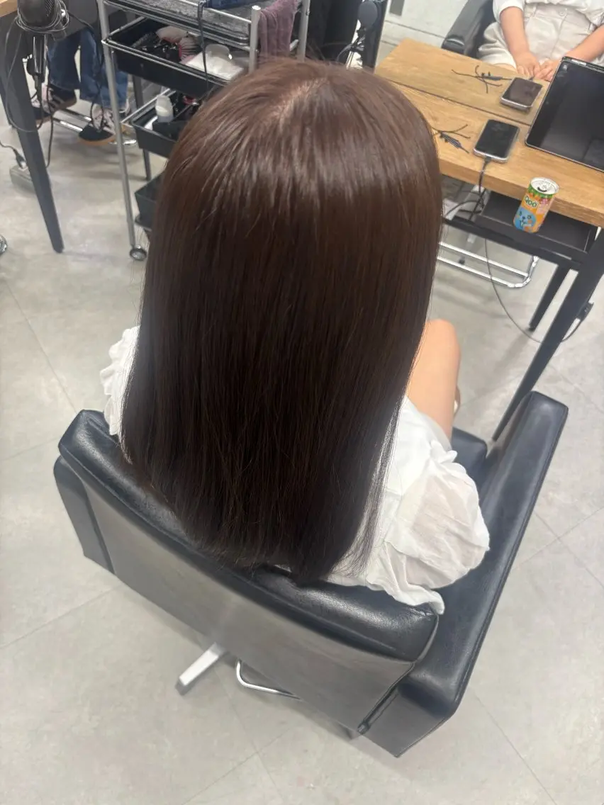 セミロング カラー KILLA/原宿 MIZUKI🌟のヘアスタイル