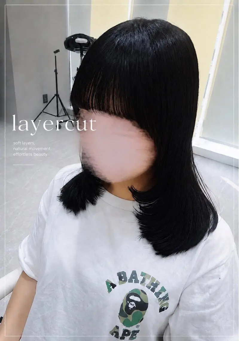 ミディアム カット 艶カラー×似合 わせヘア✨hinaのヘアスタイル