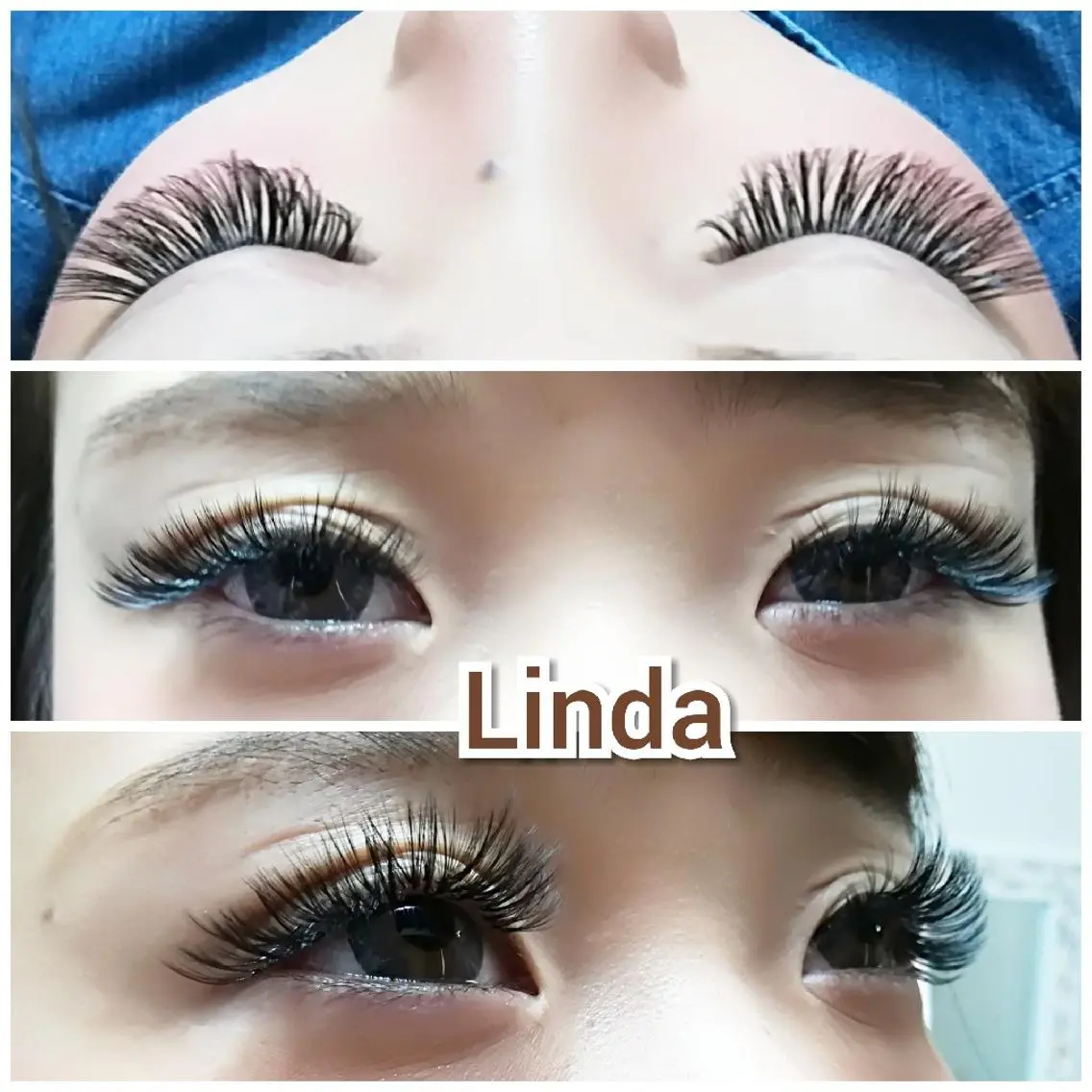 マツエク・マツパ 付け放題 ボリュームラッシュ linda lashesのマツエク・マツパデザイン
