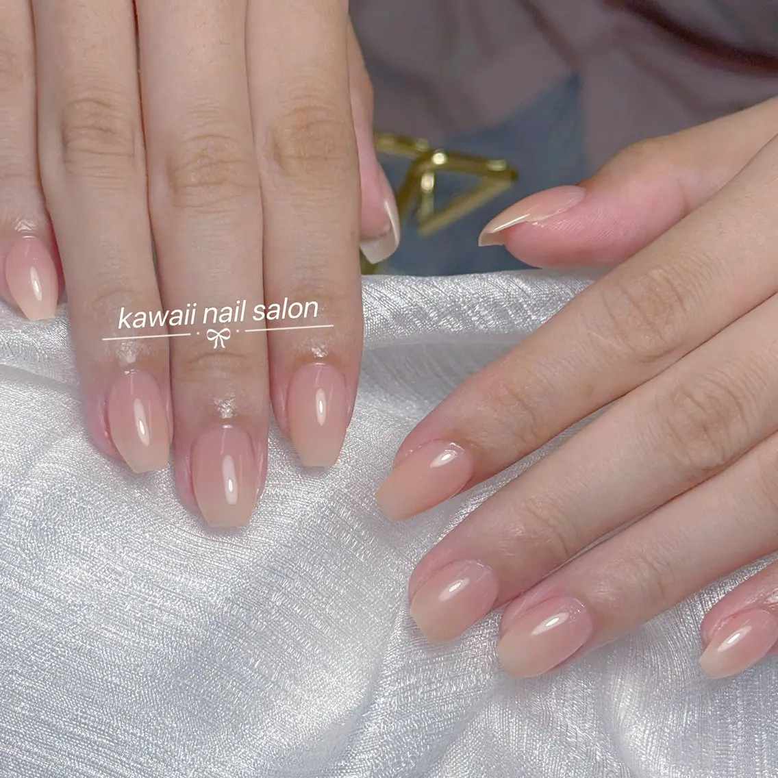 ネイル チークネイル ドット フットネイル フレンチネイル 韓国ネイル Kawaii _Nailのネイルデザイン