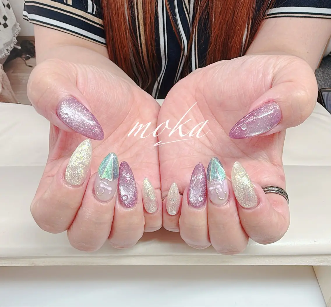 ネイル ハンドネイル ハンドケア 胡蝶蘭レディースサロ ンNailMOKAのネイルデザイン