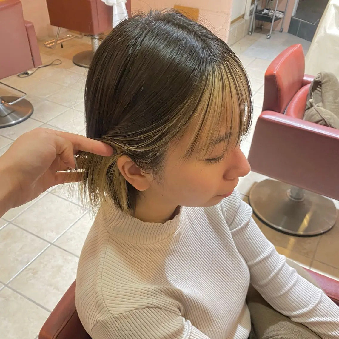 ショート カラー カット ヘアカラー 🍀ブリーチ/艶カラ ー🍀 コイケのヘアスタイル