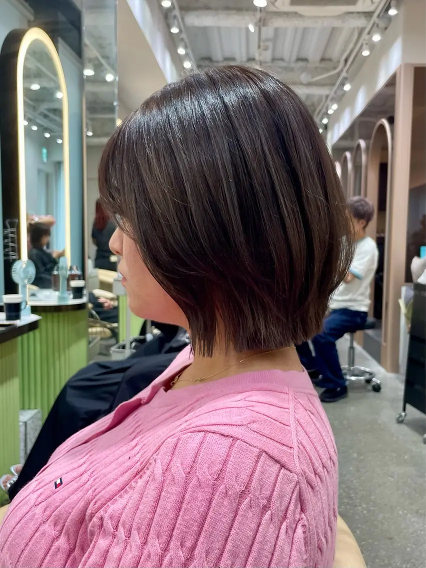 ショート カット ヘアカラー トリートメント 🐥ボブ/レイヤー 縮毛矯正/halcaのヘアスタイル