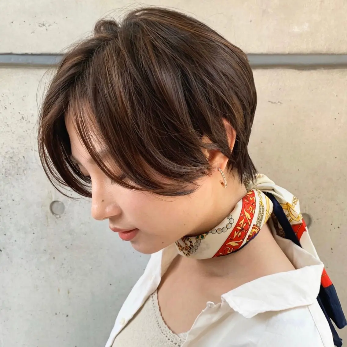 ショート パーマ 髪質改善 韓国風ヘア レイヤーカット ショートヘア トリートメント カット パーマ 髪質改善 縮毛矯正/ レイヤー/銀座/本木のヘアスタイル