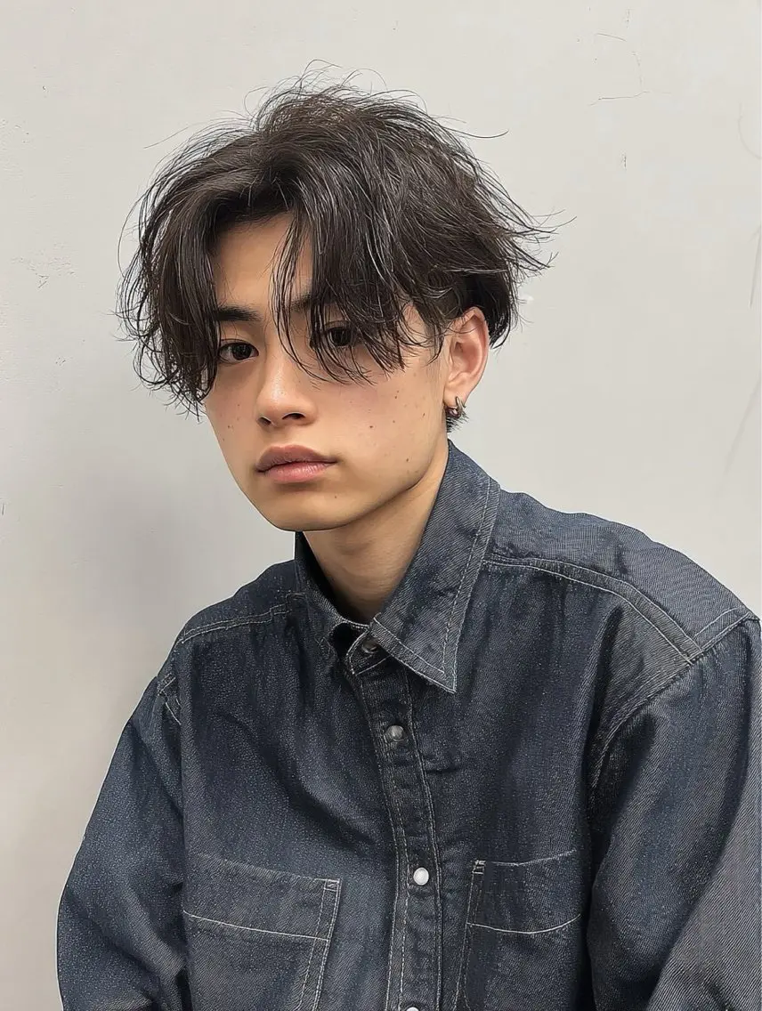 メンズ カット パーマ 大木 光明のヘアスタイル