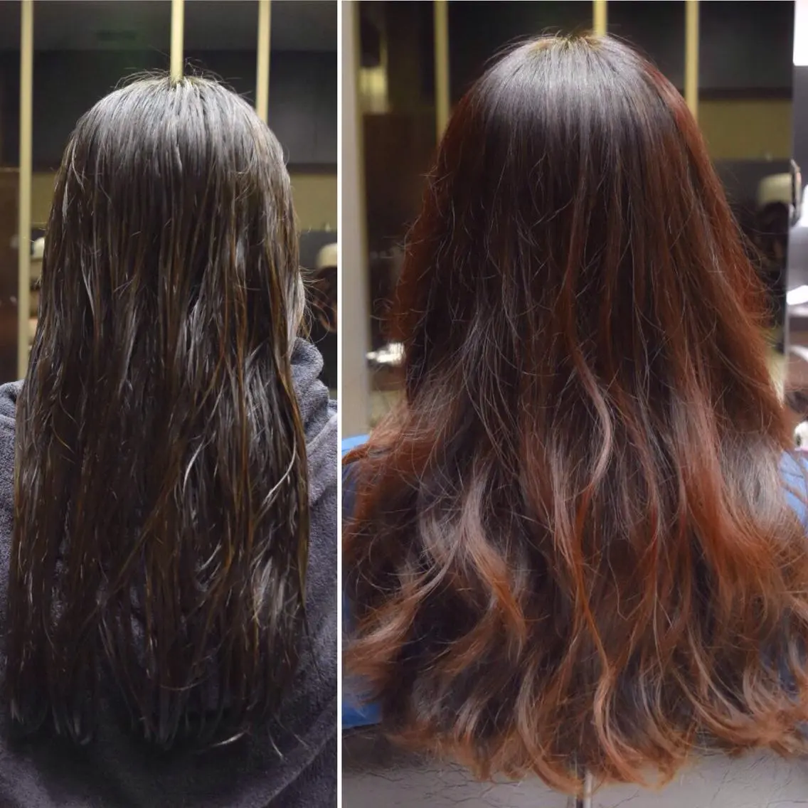 ロング カラー グラデーションカラー 中川 拓弥のヘアスタイル
