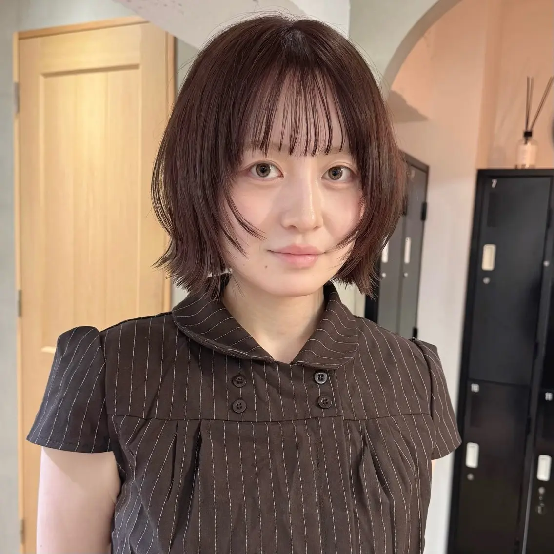 ミディアム カラー ボブレイヤー ボブ 顔まわりレイヤー レイヤーカット カット ボブ/レイヤー 🌟梅田盛一🌟のヘアスタイル