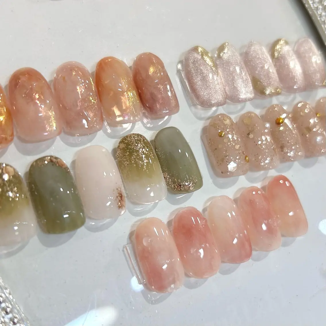 ネイル ニュアンスネイル 🎀チーク/ちゅるん 🫧chisa🎀のネイルデザイン