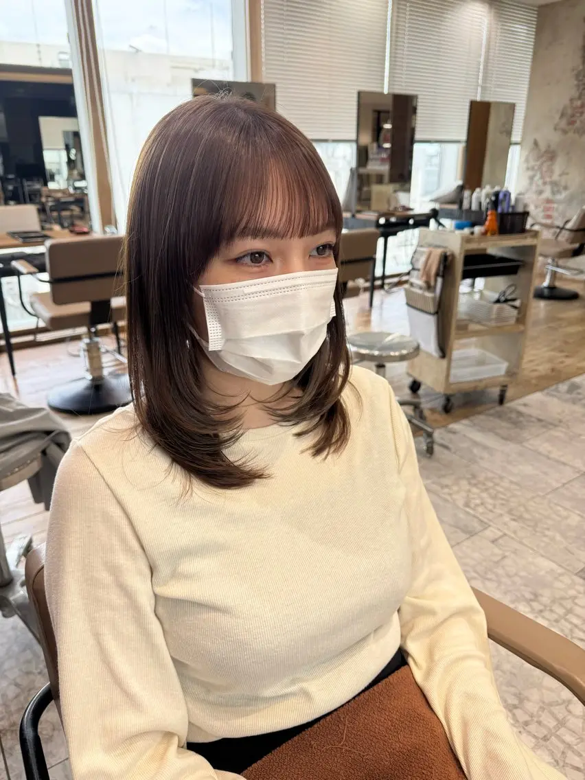ミディアム カット⌇艶カラー 🫧⌇Nanahoのヘアスタイル