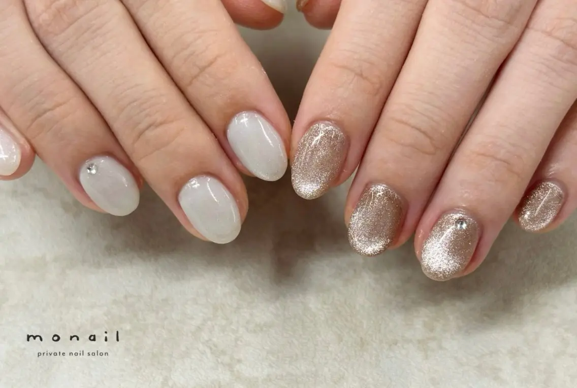 ネイル マグネットネイル ハンドネイル nail salon monailのネイルデザイン