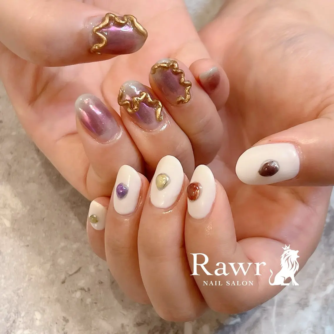 ネイル ハンドネイル Rawr / saoriのネイルデザイン