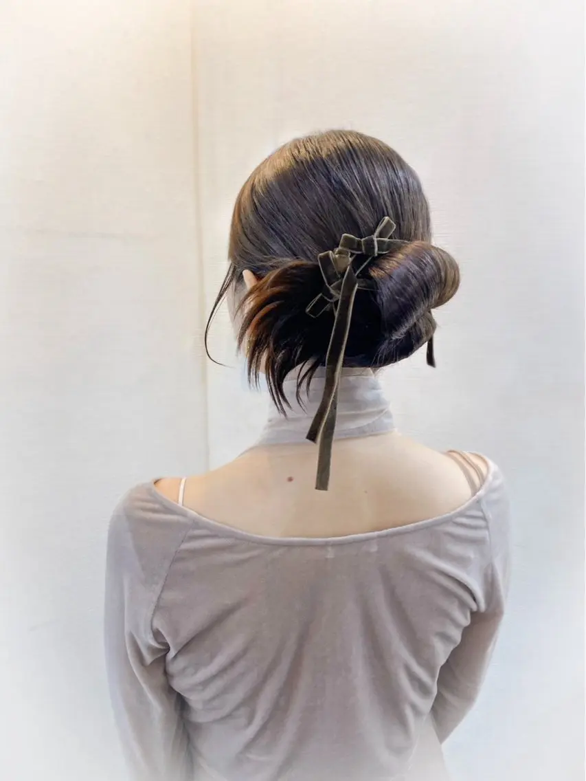 ヘアアレンジ ヘアセット hair make もりした　ゆうのヘアスタイル