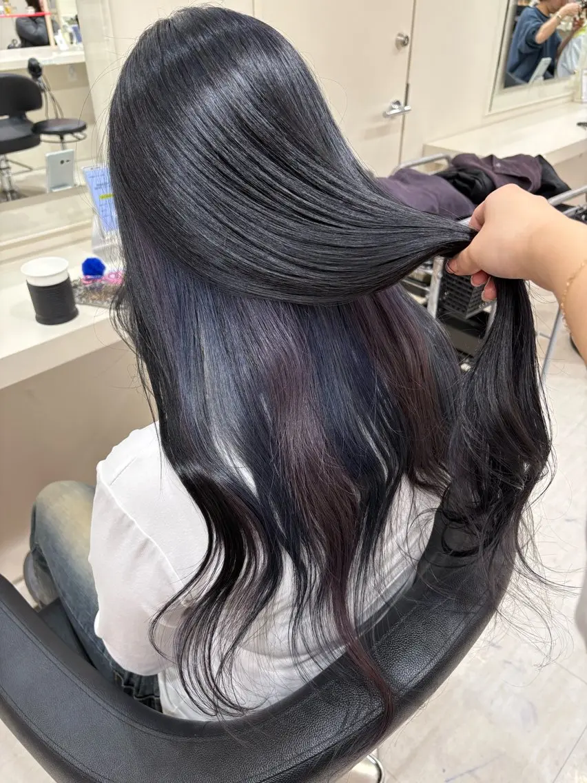 セミロング カラー ヘアカラー 💟RINNA 艶カラー💟のヘアスタイル