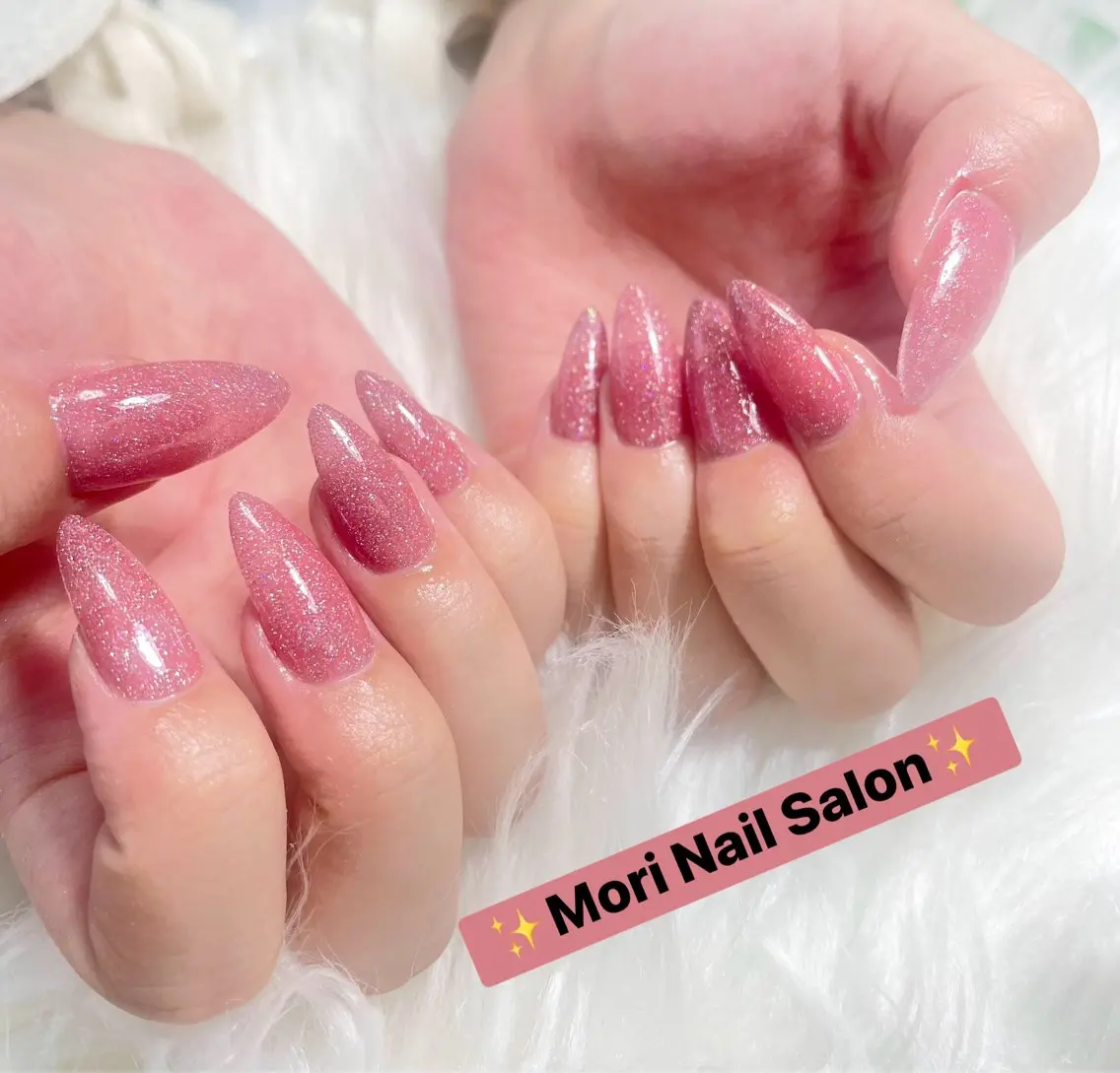ネイル ジェルネイル ラメ(グリッター) ラメグラデーション スカルプネイル シンプルネイル MORI ネイル SALONのネイルデザイン